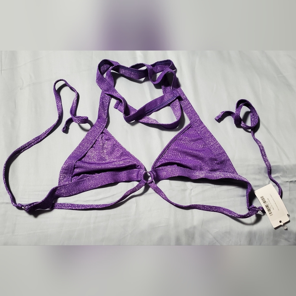 Wicked Weasel Lurexxx Purple 342 Swim Top